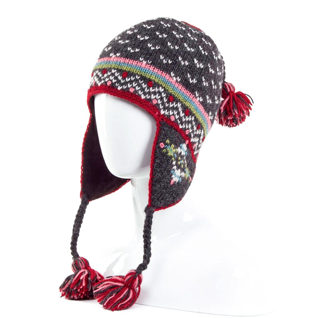 Helsinki Earflap Hat – Fleece-Lined, Nordic Design, 100% Wool