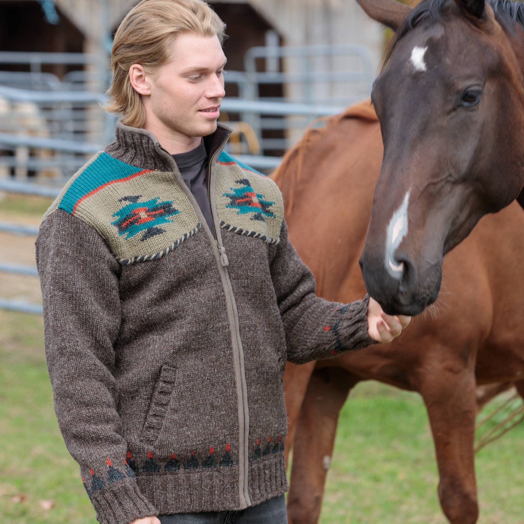 Colt Western Knit Wool Sweater