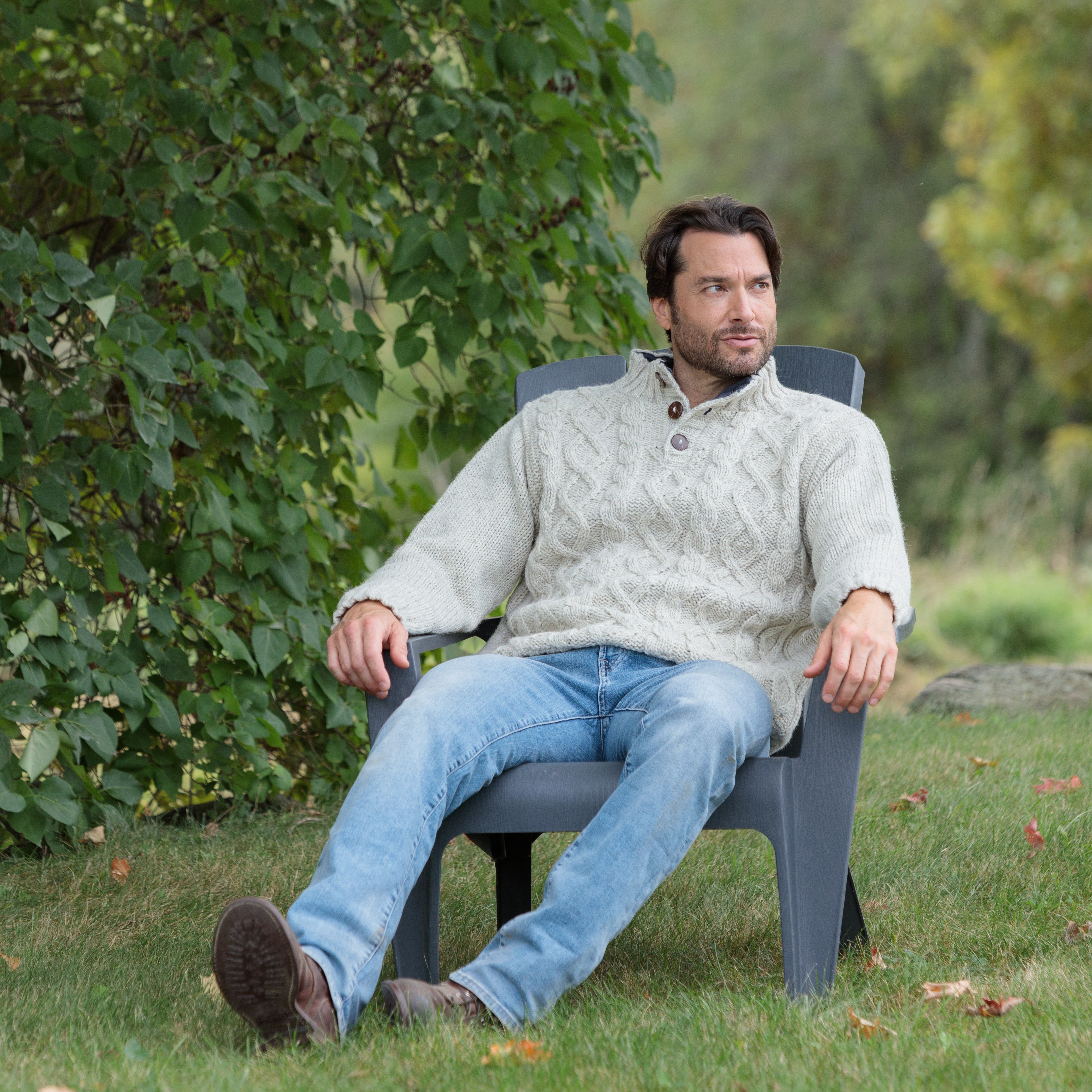 ニット/セーター roku WOOL BACK CACHE COEUR KNIT PULLOVER Ravelry: Homestead Sweater pattern by Rhonda Yerxa