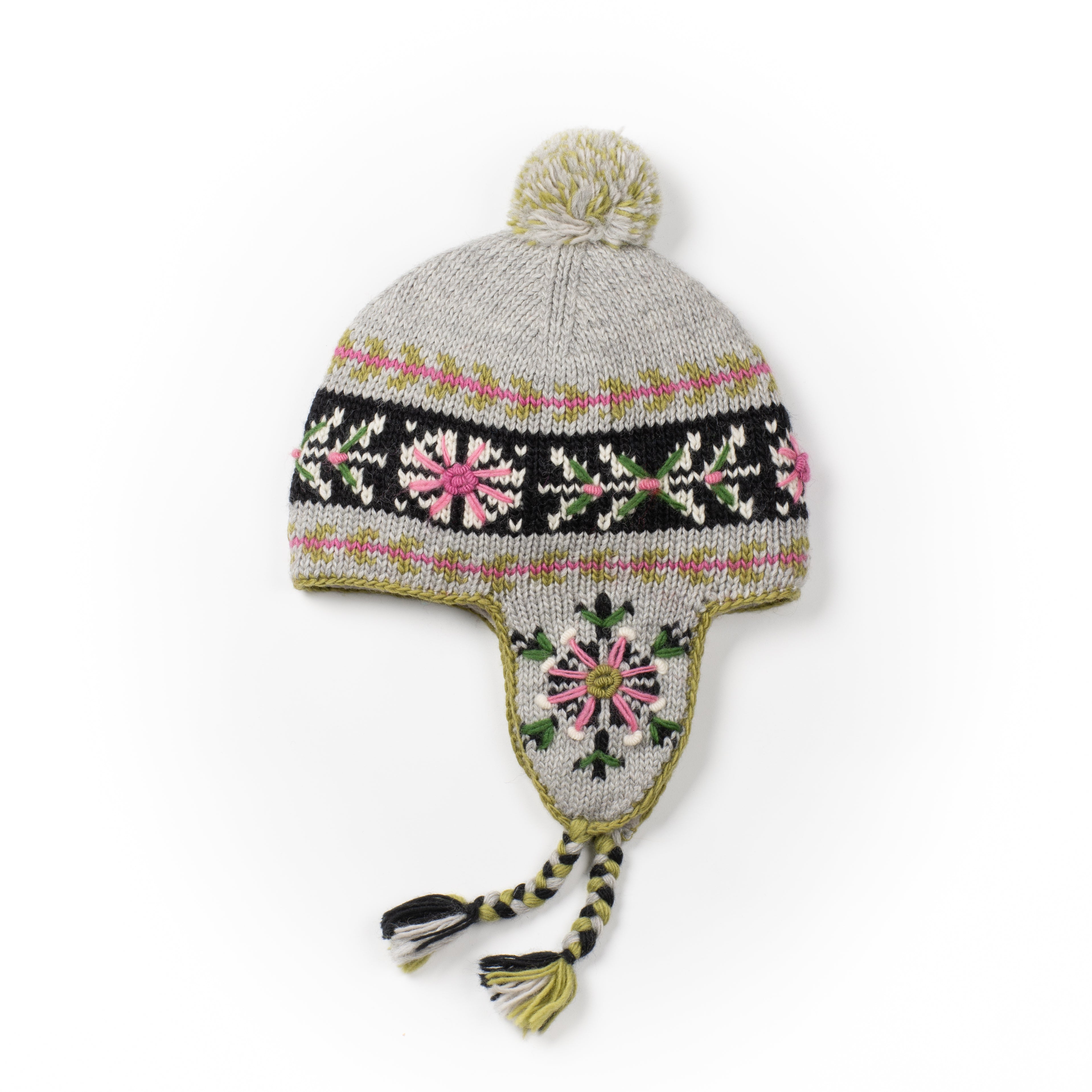 Fussen Earflap Hat - 100% Wool, Nordic Design, Embroidery – Lost