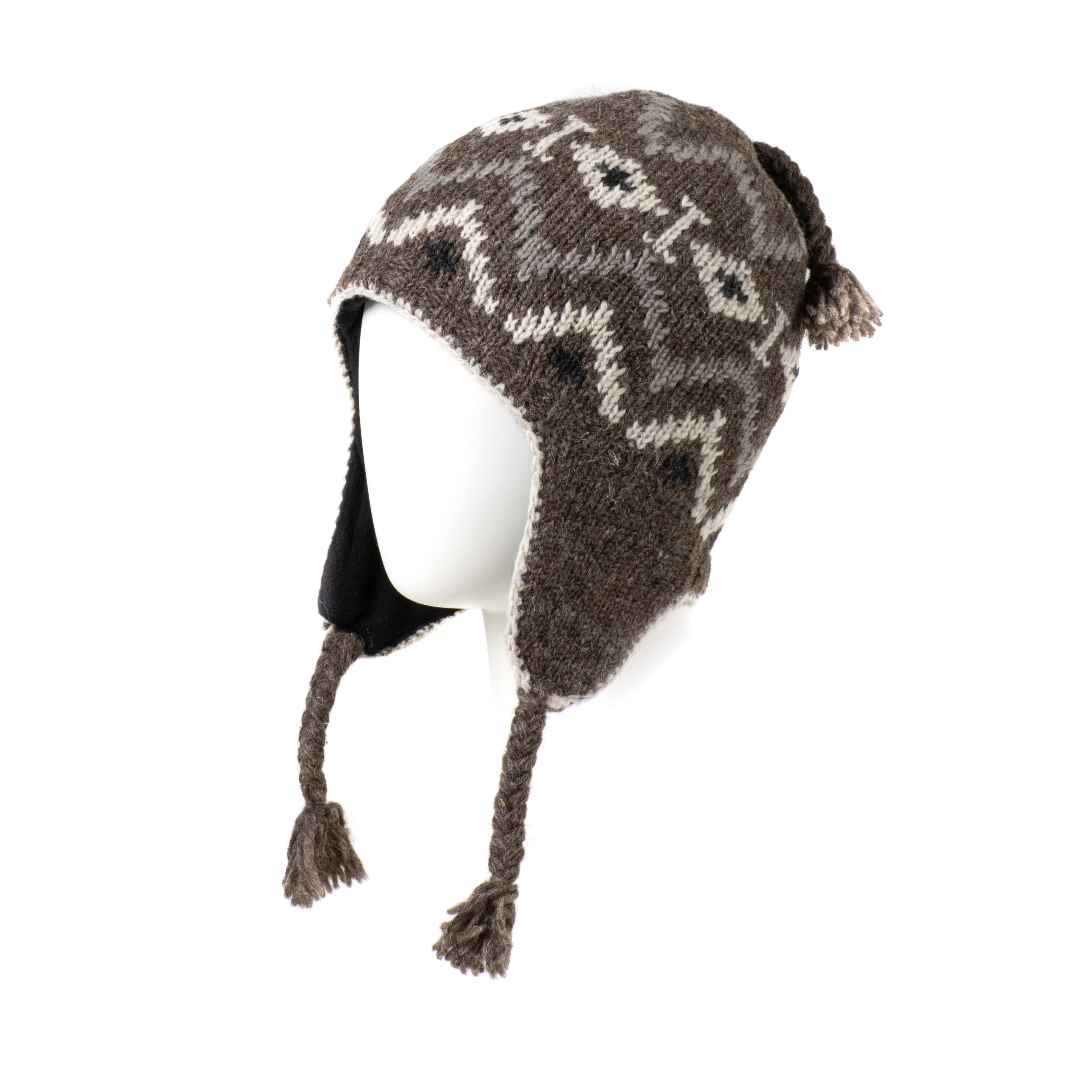 Jensen Earflap Hat - Bohemian Style, Andean Inspired 100% wool