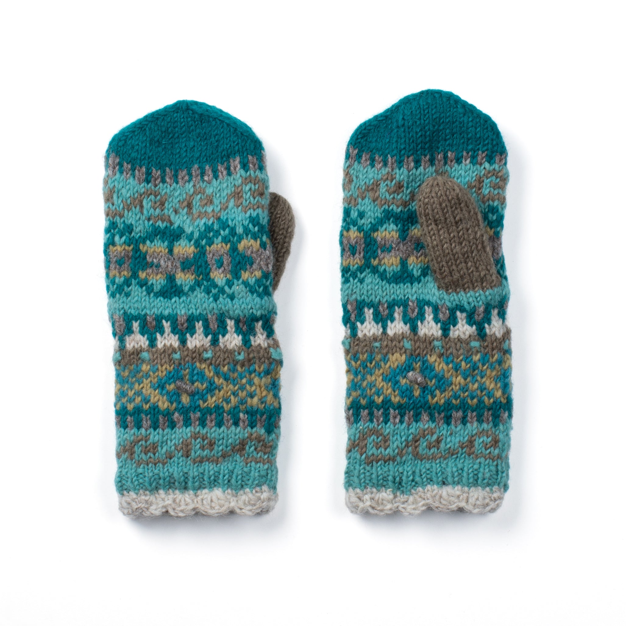 Innsbruck Wool Mittens – Cozy Fleece-Lined, Hand-Knit Nordic