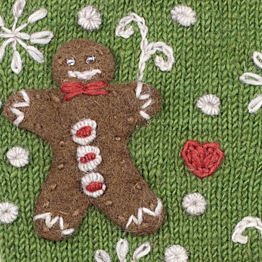 Chaussette de Noël en laine Gingerfolk