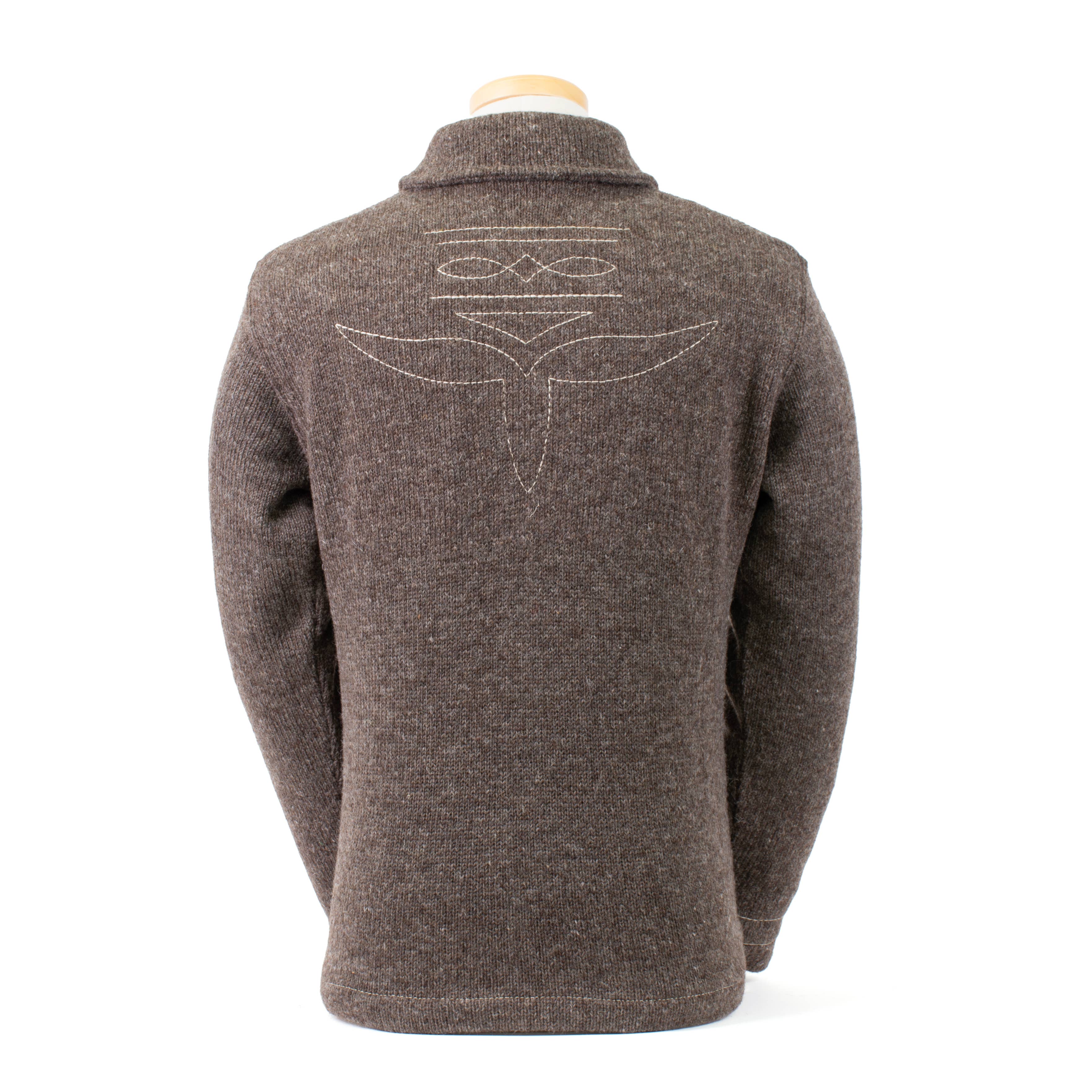 Rider Wool Zip Jacket with Boot Stitch Detail