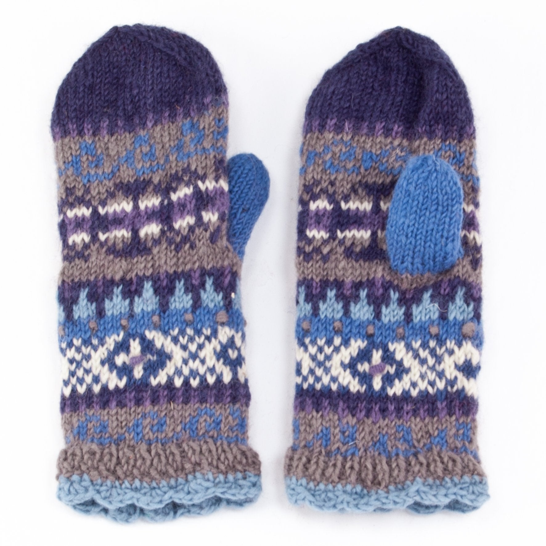 Innsbruck Wool Mittens – Cozy Fleece-Lined, Hand-Knit Nordic