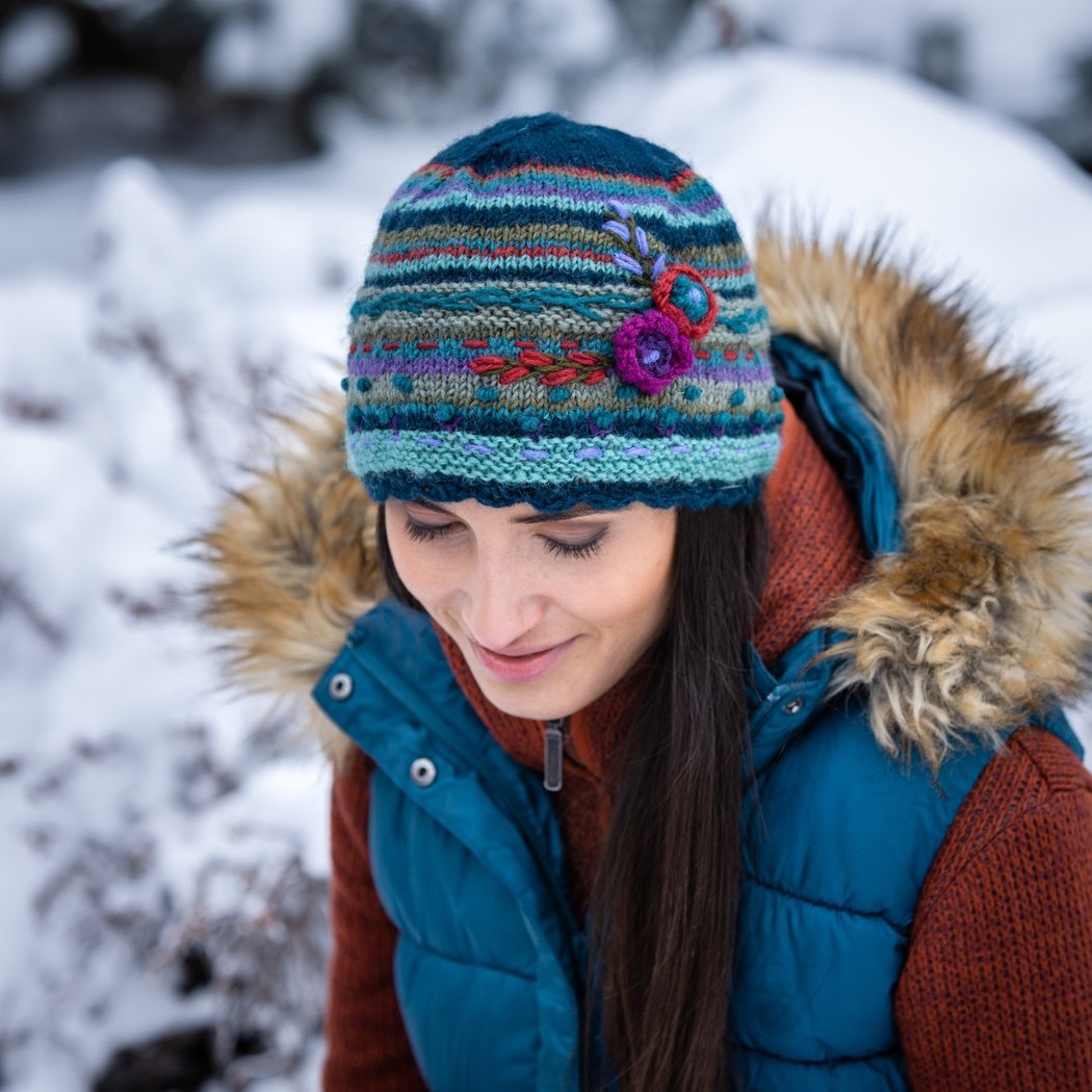 帽子 SINOON Flower Beanie (Melange Grey) SINOON ｜시눈 공식 온라인